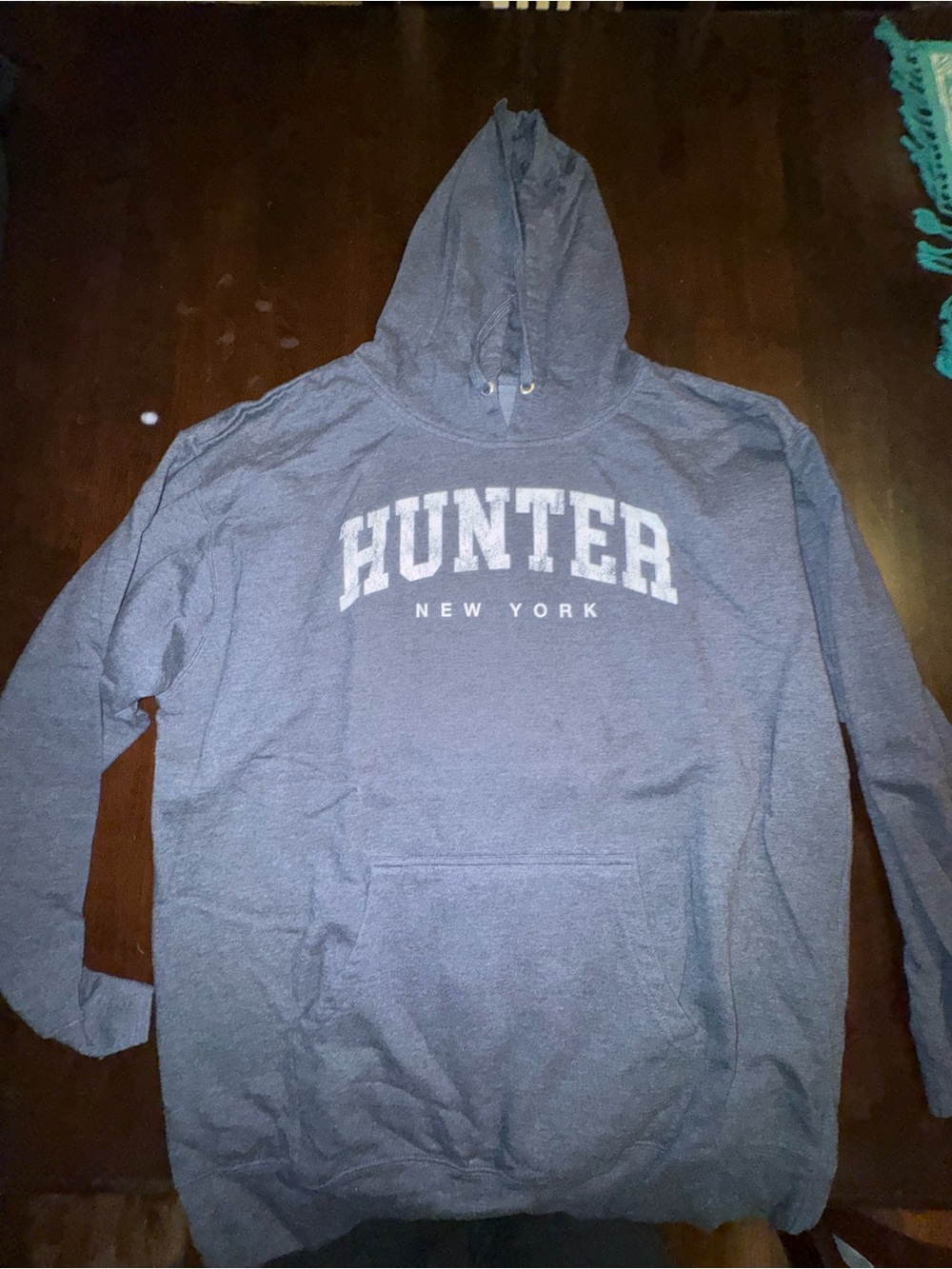Hunter Mountain New York Men's Navy Hooded Sweatshirt